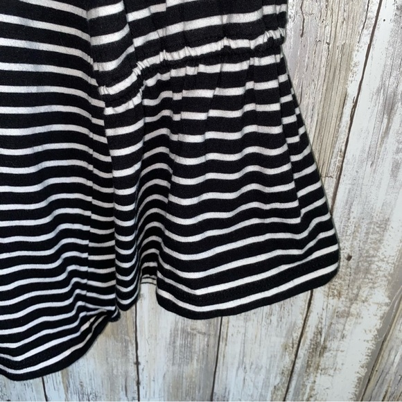 Loft Floral Embroidered Striped Long Sleeve Blouse - Picture 3 of 5